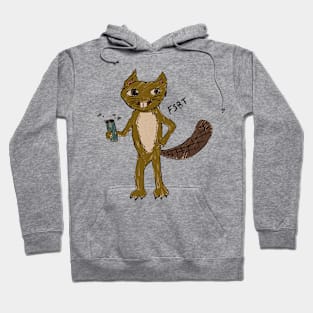 Beaver Kitty Mascot Hoodie